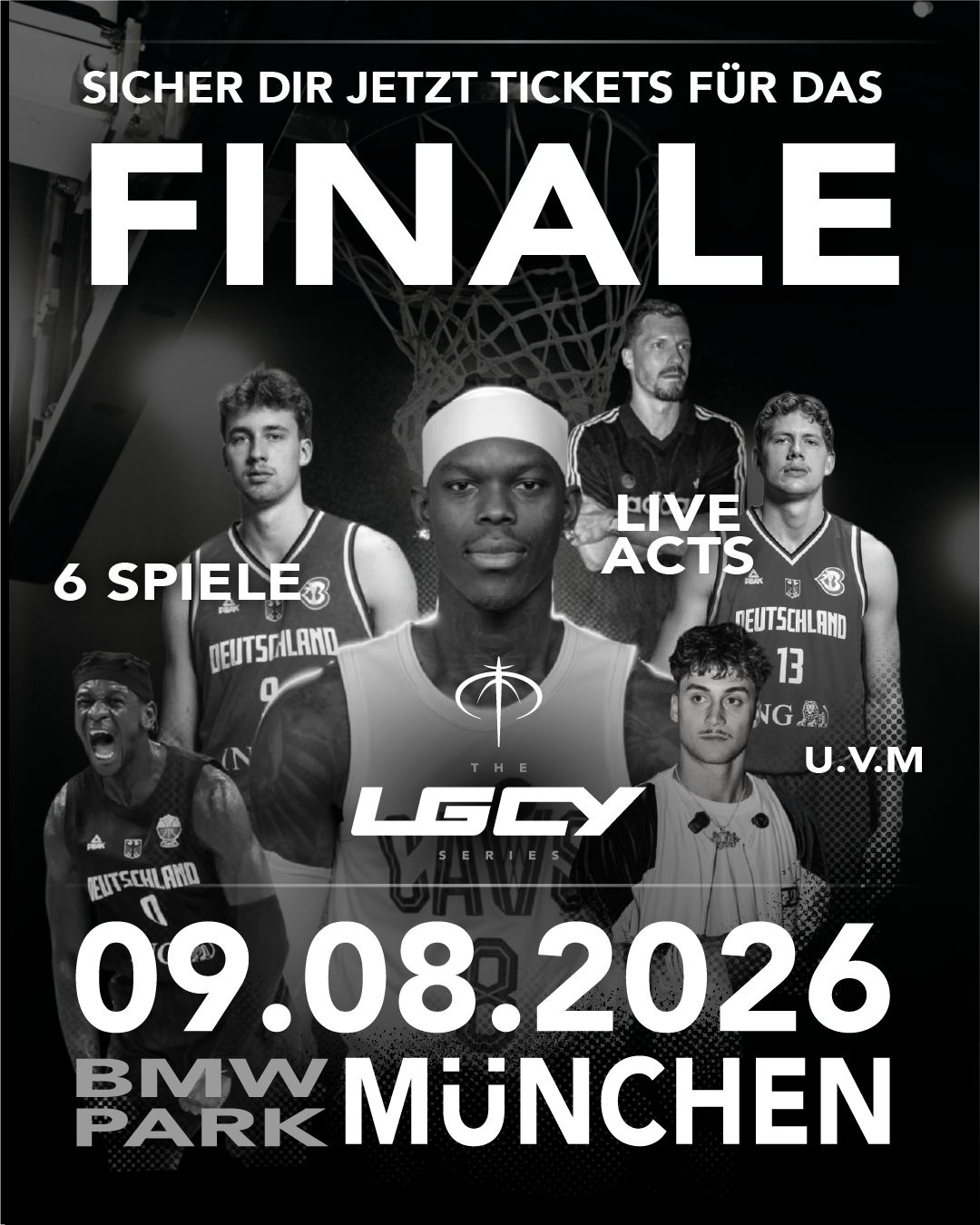 THE LGCY SERIES — Finale, 09.08.2026, BMW Park München — Sicher dir jetzt Tickets